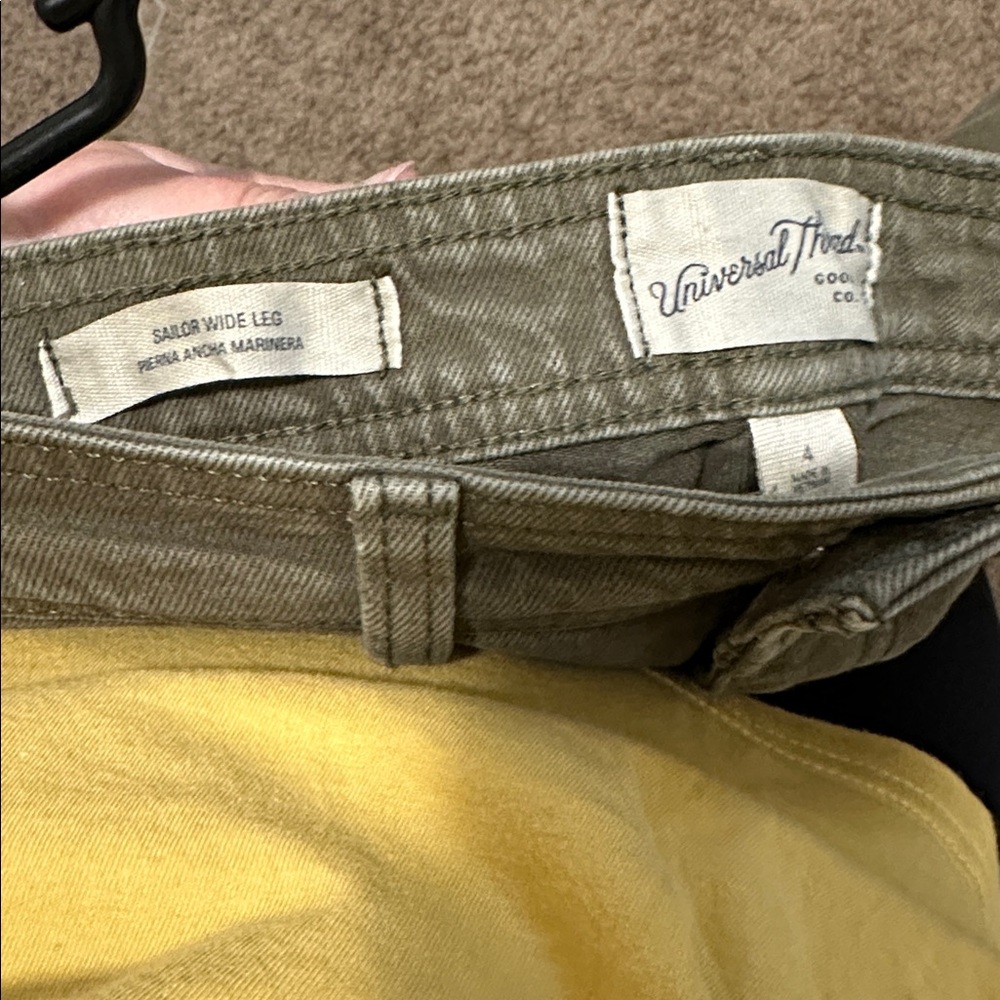 Universal Thread Sailor Wide-Leg Pants in Olive - Picture 3 of 3